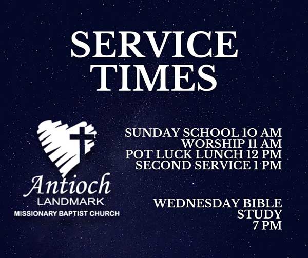 Antioch Missionary Baptist Church Perryville Arkansas Service Times Stars
