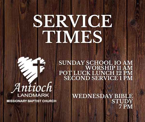 Antioch Missionary Baptist Church in Perryville Arkansas Service Times Wood