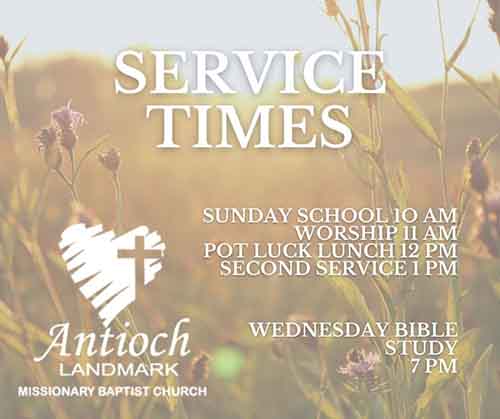 Antioch Missionary Baptist Church in Perryville Arkansas Service Times sunrise flowers