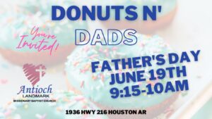 Church in Perryville Arkansas Donuts N Dads